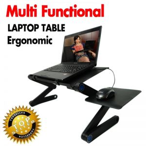 Network Home Recommendations מוצר חם Multi Functional Ergonomic mobile laptop table stand for bed Portable sofa laptop table foldable notebook Desk with mouse pad