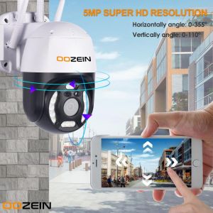 Network Home Recommendations מצלימות הבטחה  5MP PTZ Wifi Camera Outdoor 1080P HD 5X Zoom AI Human Detect Auto Tracking WIFI IP Camera 4G 2MP Color IR Night Vision CCTV CAM