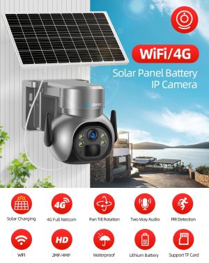 Network Home Recommendations אביזרי אמבטיה Topodome 4G SIM WiFi TF כרטיס קול אינטרקום נמוך כוח פנל סולארי סוללה PIR זיהוי הארה חיצוני CamHi PTZ IP מצלמה