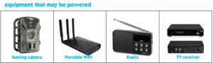 Network Home Recommendations אביזרי אמבטיה 4w פאנל סולארי 3 ב 1 dc/micro usb/typec פלט 5v 6v 9v 12v סוללה נטענת 18650 למצלמת אבטחה חיצונית