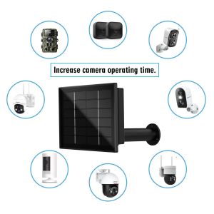 Network Home Recommendations אביזרי אמבטיה 4w פאנל סולארי 3 ב 1 dc/micro usb/typec פלט 5v 6v 9v 12v סוללה נטענת 18650 למצלמת אבטחה חיצונית